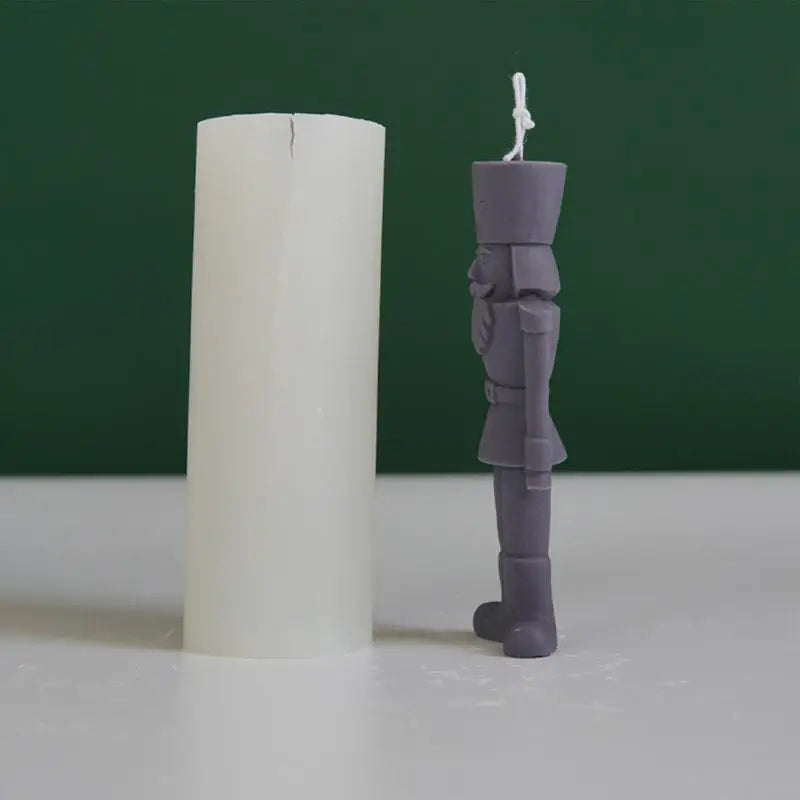 DIY Nutcracker Soldier Candle Silicone Mold Aromatic Soap Making