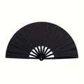 Chinese Folding Fan Hand Silk Cloth Wooden Bamboo Antiquity DIY