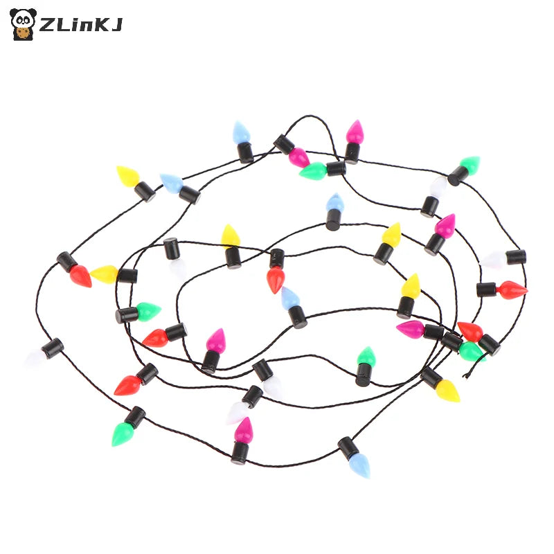 ▶1:12 Dollhouse 1 String Of Fake Lights Christmas Good Decoration Miniature Furniture Accessories Mini String Lights Zpaxo