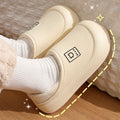 Waterproof Cotton Slippers Women Men Winter Outdoor Indoor Non Slip