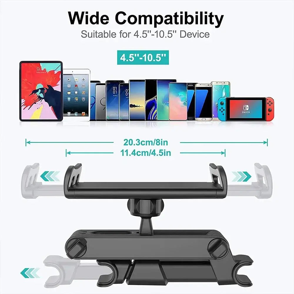 Telescopic Car Rear Pillow Phone Holder 360 Rotating Bracket Back Zpaxo