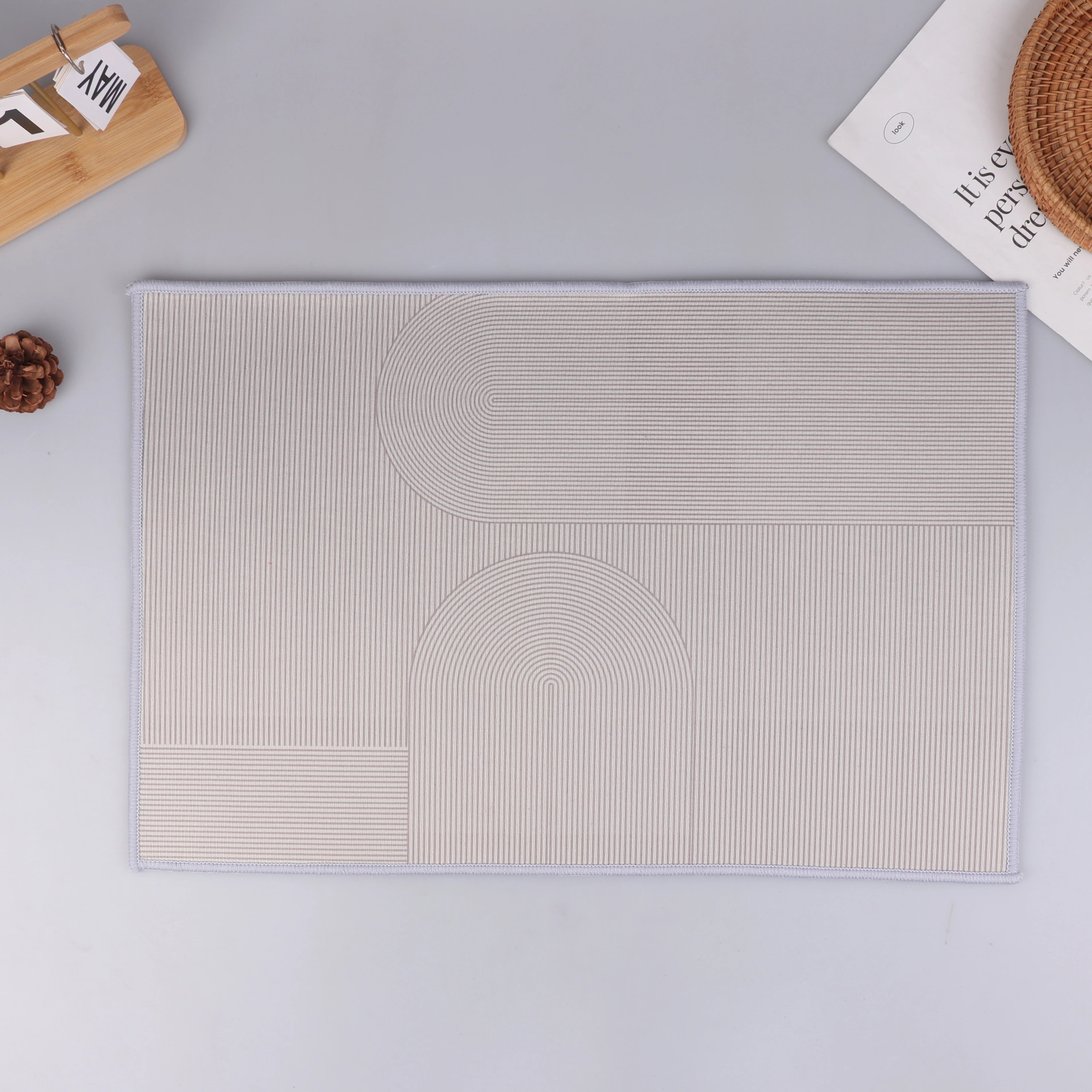 Simple Diatomite Bathroom Mat Household Doorway Water-absorbent Zpaxo A1