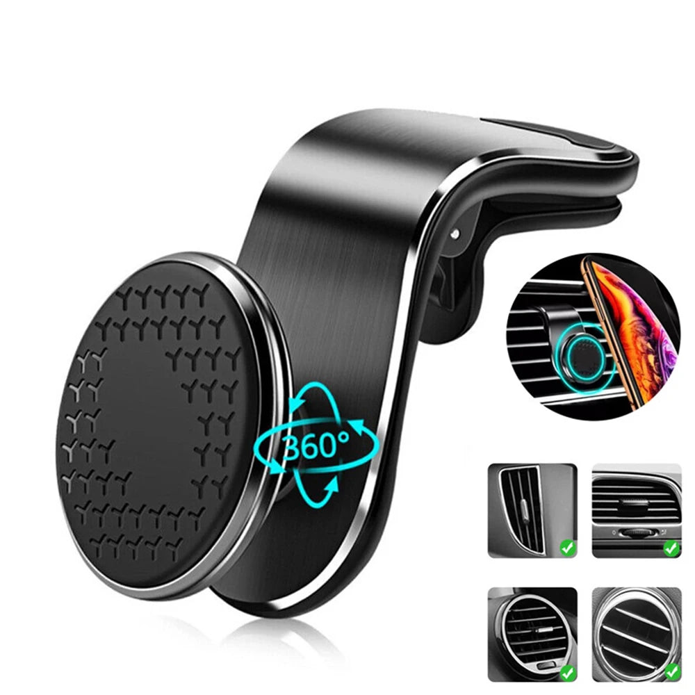 Magnetic Car Phone Holder – Universal Mount for iPhone & Android