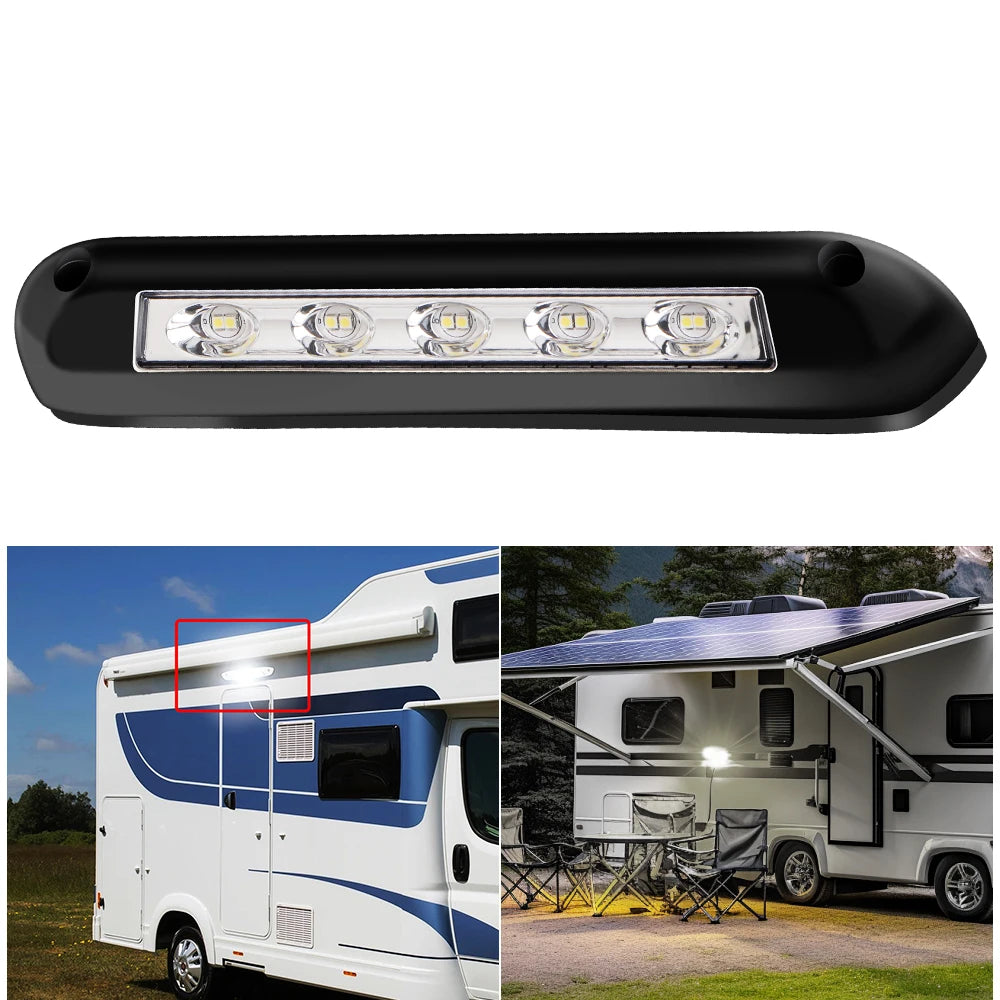 12V 24V RV Van Trailer Exterior Lamp Caravan Interior Wall Lamps LED