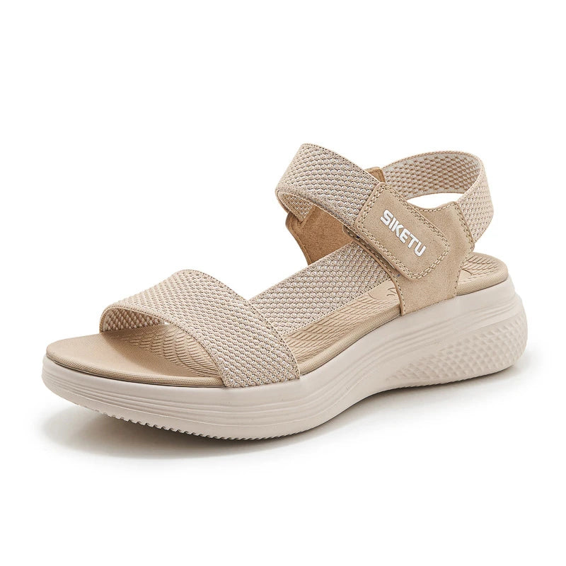 Walking Sandals Breathable Mesh Upper Adjustable Hook Loop Straps Zpaxo