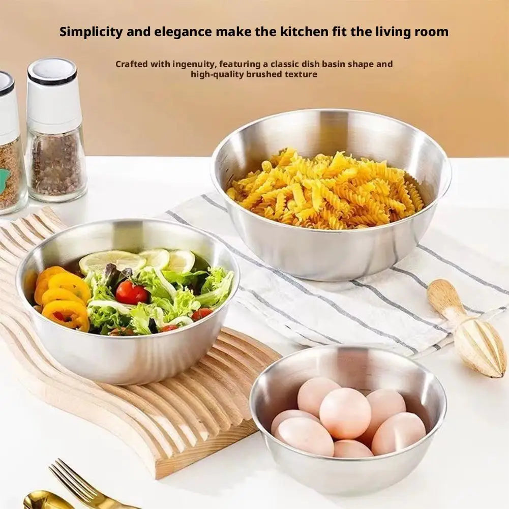 17cm Stainless Steel Mixing Bowl – Salad, Noodles & Prep Stainless Steel Bowl Zpaxo