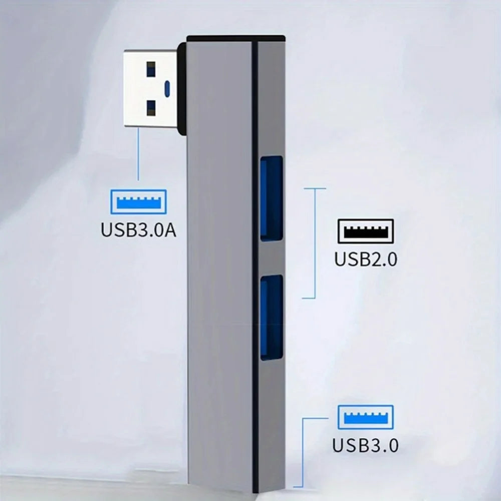 3-in-1 USB Type-C Hub OTG – USB 3.0/2.0 Portable Docking Station USB Hub Adapter Zpaxo