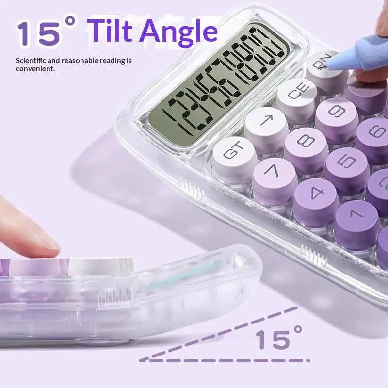 Large Screen Transparent Calculator – Big Buttons & Portable