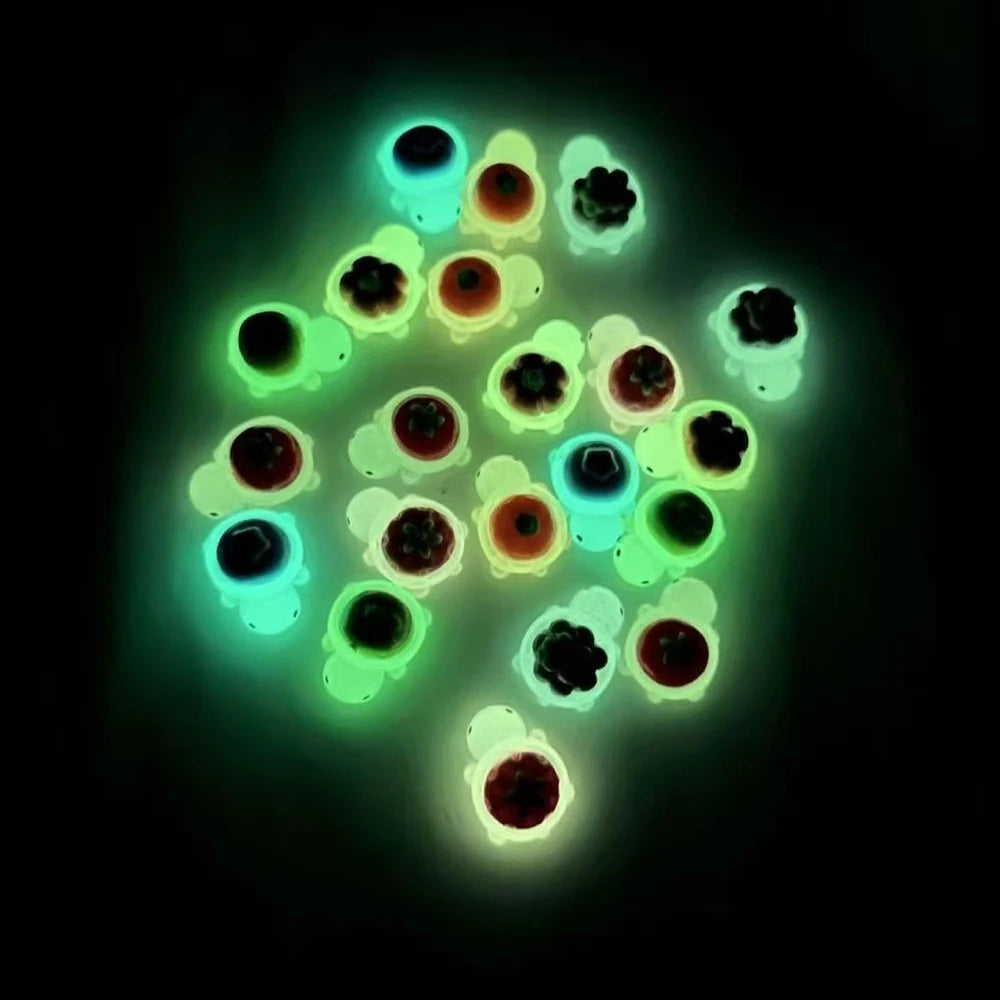 10/20/30Pcs Mini Turtles Glowing In The Dark Miniatures Animal Resin Figurines Micro Landscape DIY Garden Decoration Zpaxo