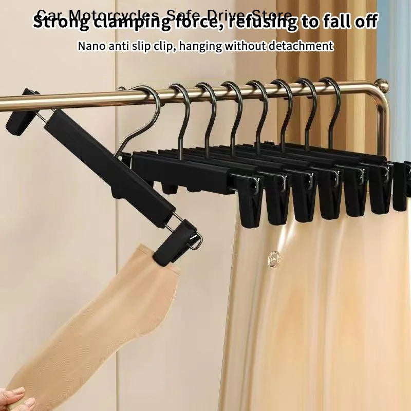 5 Space-saving Goose Z-shaped Clothes Pants Hanger Durable Adjustable
