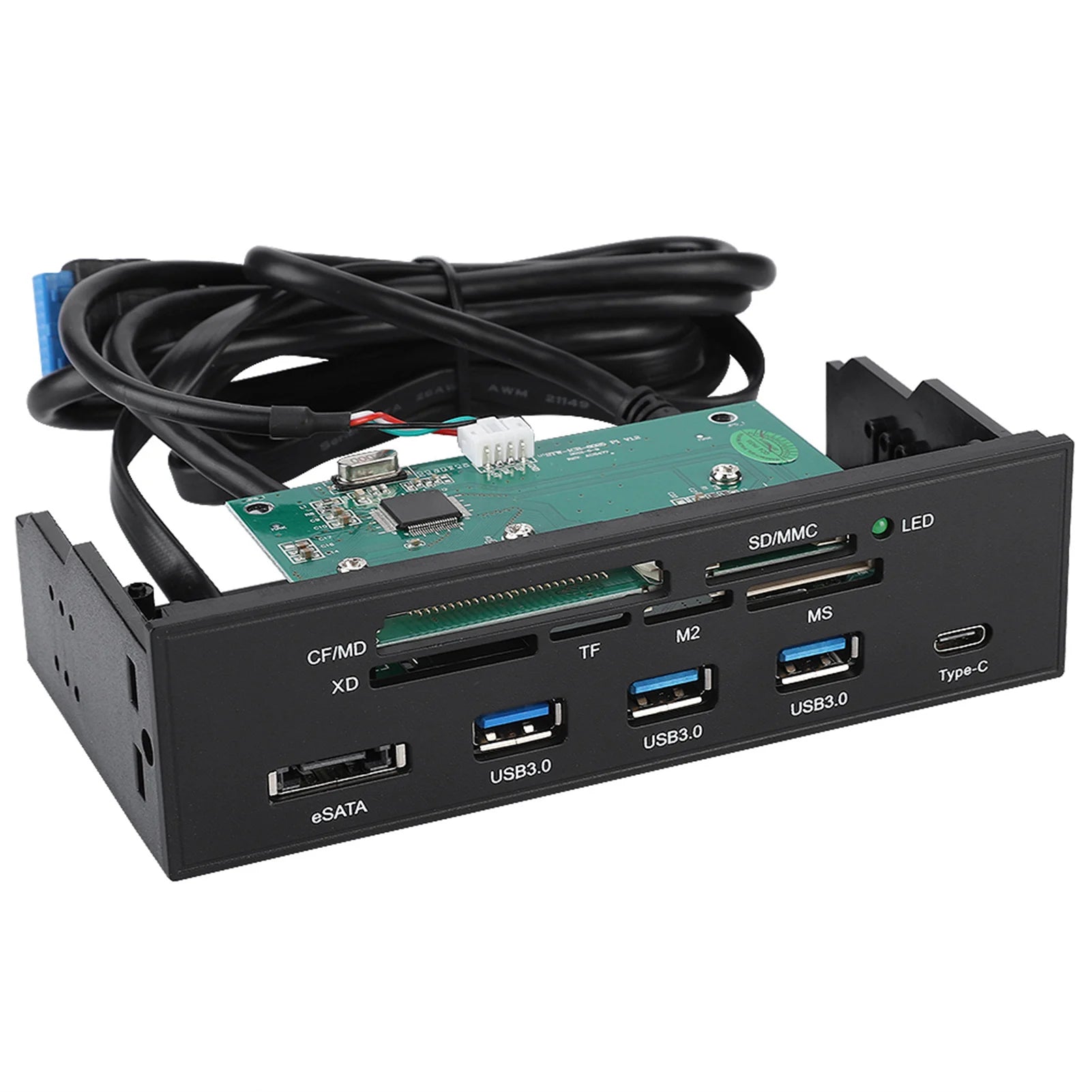 5 25inches Multifunction Internal Card Reader Dashboard Front Panel
