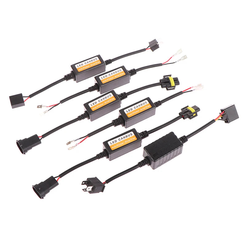 LED Canbus Decoder Car Headlights Error Resistor H4 H7 H11 Adapter