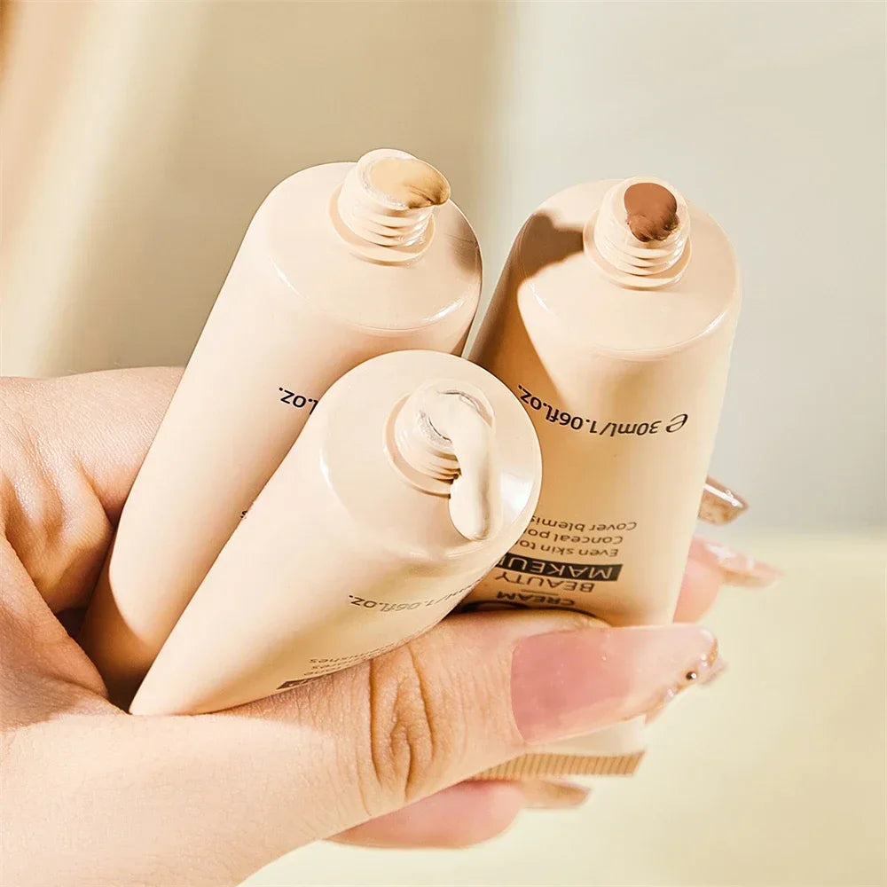 Natural Coffee BB Cream Whitening Waterproof Lasting Moisturizing Foundation Full Cover Facial Blemishes Acne Concealer Cosmetic Zpaxo