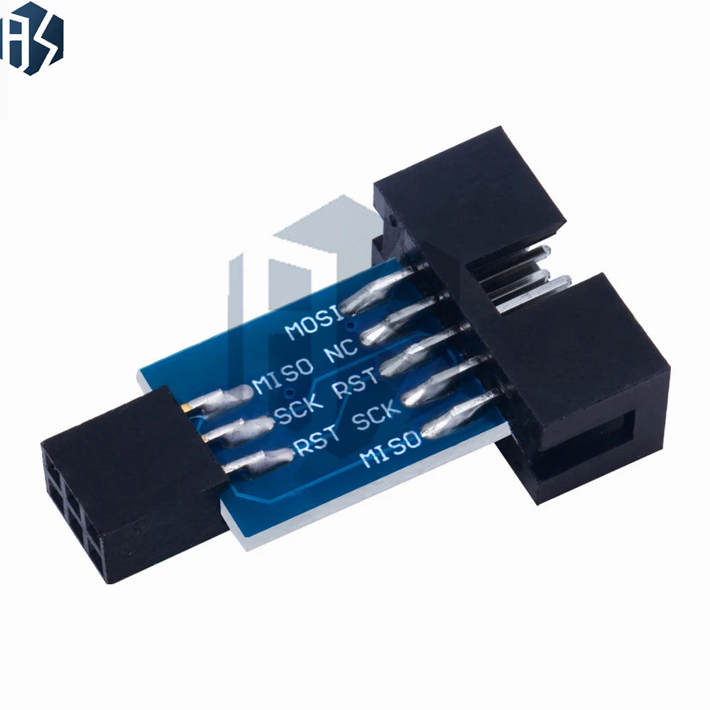 10-Pin 6-Pin Adapter Board AVRISP USBASP STK500 Programmers Universal Zpaxo