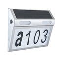 Solar House Number Lights Outdoor Waterproof Stainless LED Wall Lamp Zpaxo Blue 6500-3200-4500K China Mainland