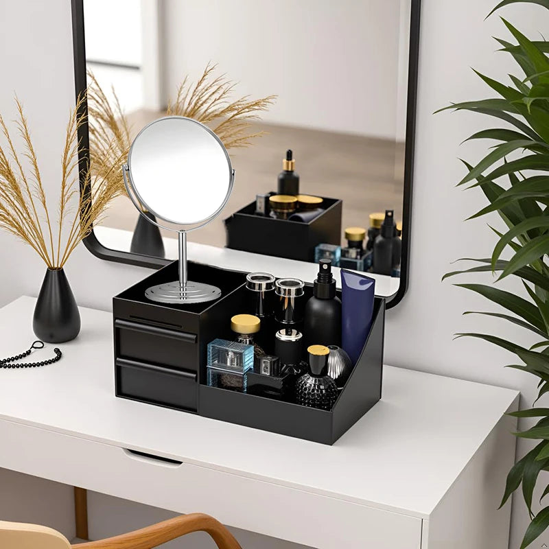 Men's Cologne Stand Dresser Perfume Holder Bathroom Organizer Drawers Zpaxo