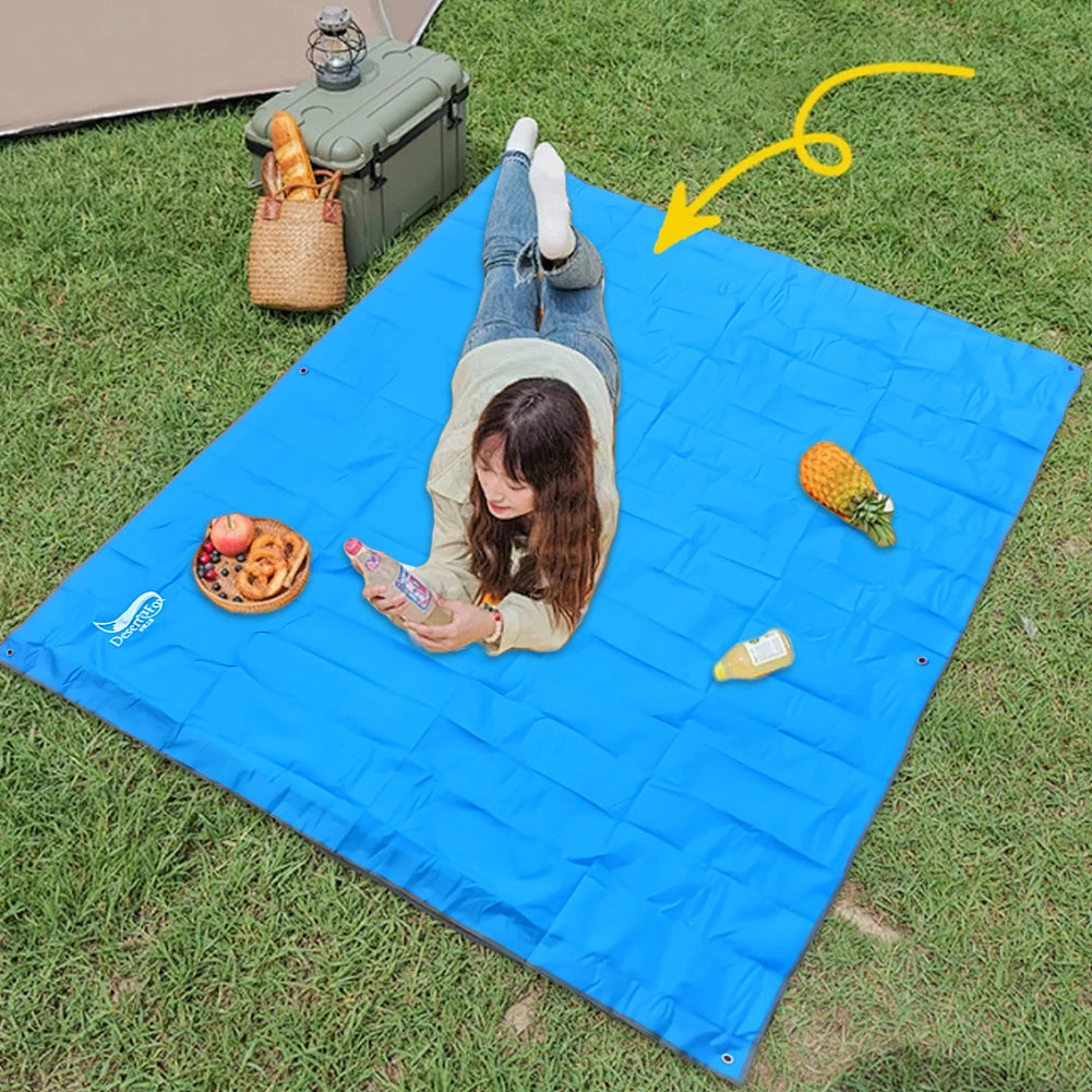 Tent Floor Mat Tarpaulin Waterproof Ultralight Beach Camping Bag