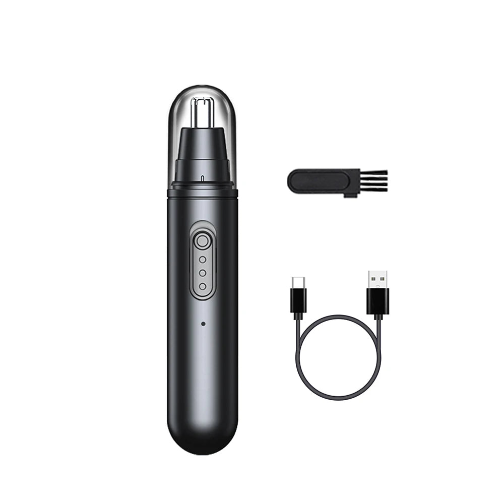 Nose Hair Trimmer Rechargeable Mini Portable Electric Clipper Men Zpaxo A8 Black