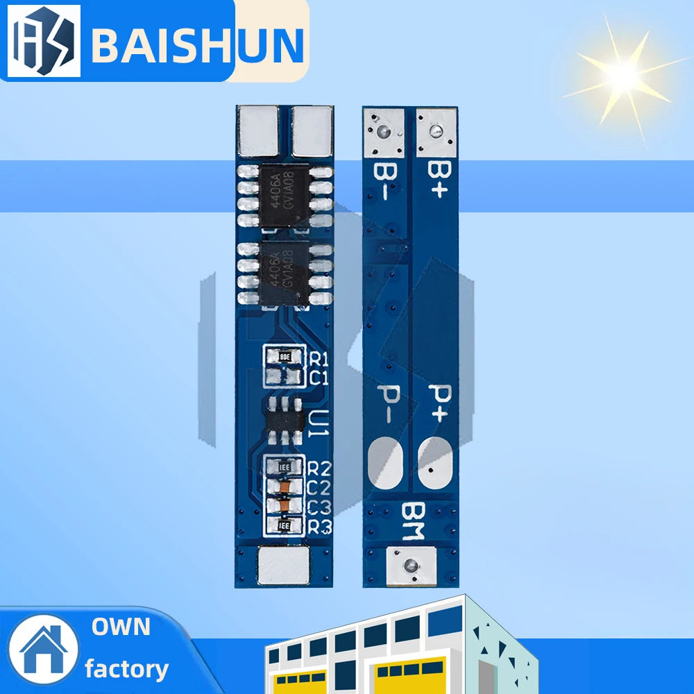 2S 5A High-Current 18650 Li-ion Charger & Protection Board 7.4V/8.4V for DIY Battery Packs Zpaxo Default Title