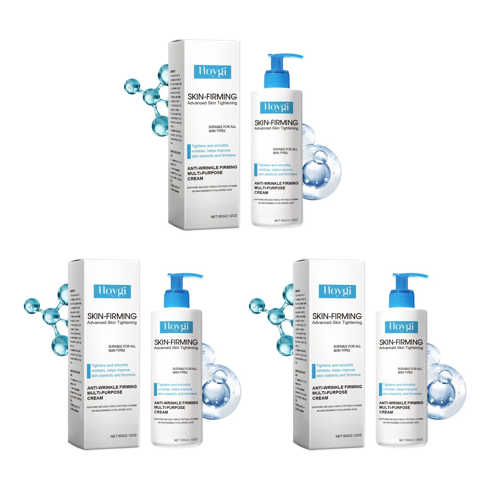 Hoygi Body Firming Cream – Tighten, Lift & Brighten Skin Body Firming Cream Zpaxo 3Pcs
