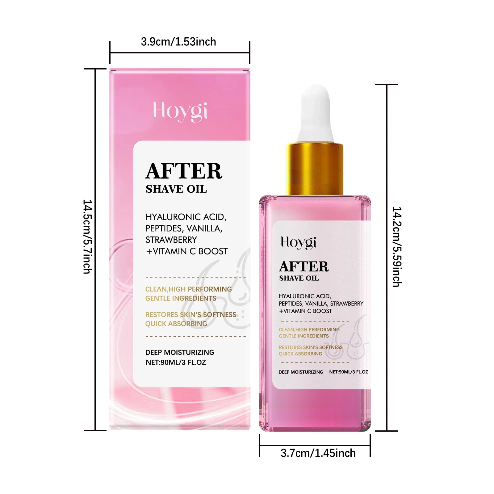 Hoygi Strawberry Vanilla After Shave Oil – Prevent Ingrown Hairs After Shave Oil Zpaxo
