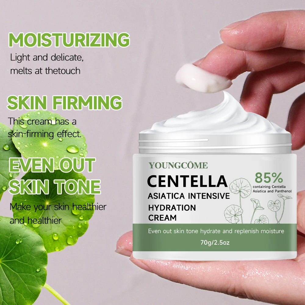 40/70G Cica & Panthenol Moisturizing Cream - Hydrating Face Lotion for All Skin Types, Soothes & Balances Skin Zpaxo