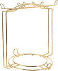 Metal Double-Tier Tea Cup & Saucer Display Stand | Countertop Rack