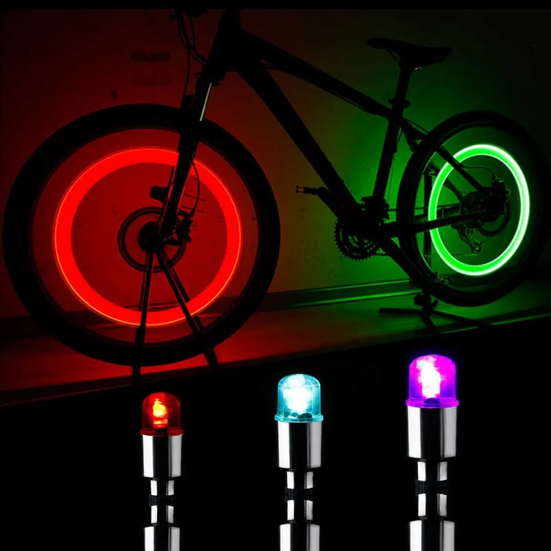 LED Tire Valve Cap Lights – Cars, Motorcycles & Bicycles