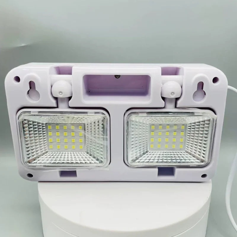 Dual-Head LED Emergency Light 360° Auto Power Failure Lamp Emergency LED Lamp Zpaxo