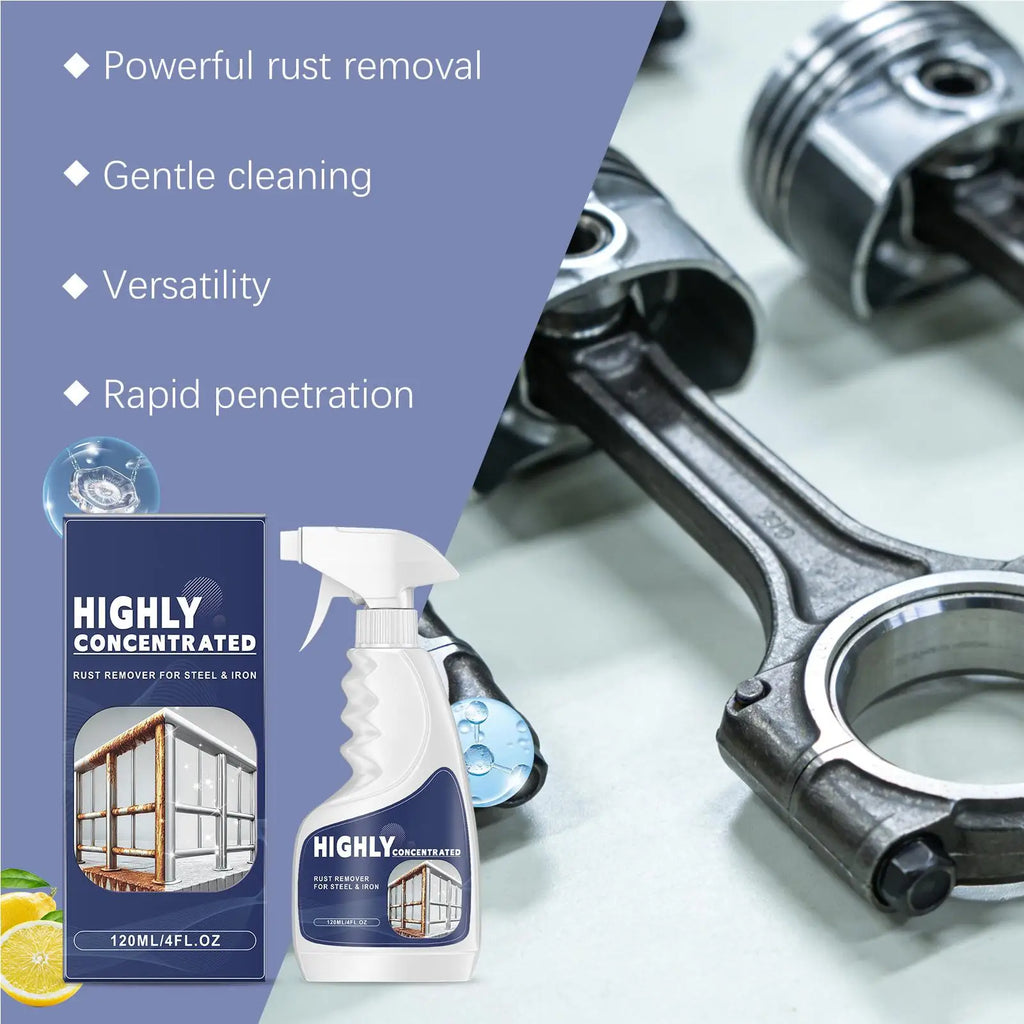 Metal Rust Remover Spray Powerful Fast Acting Heavy Duty Multipurpose