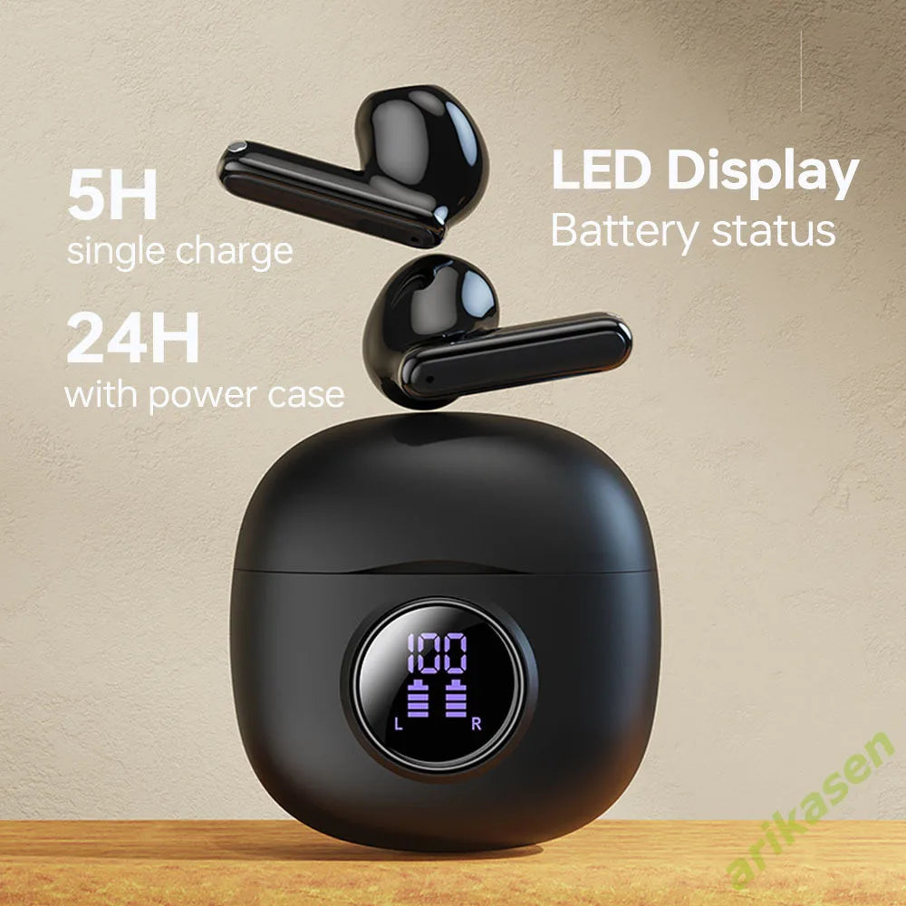 Bluetooth Earphones V5 3 Wireless Headsets TWS Noise Reduction