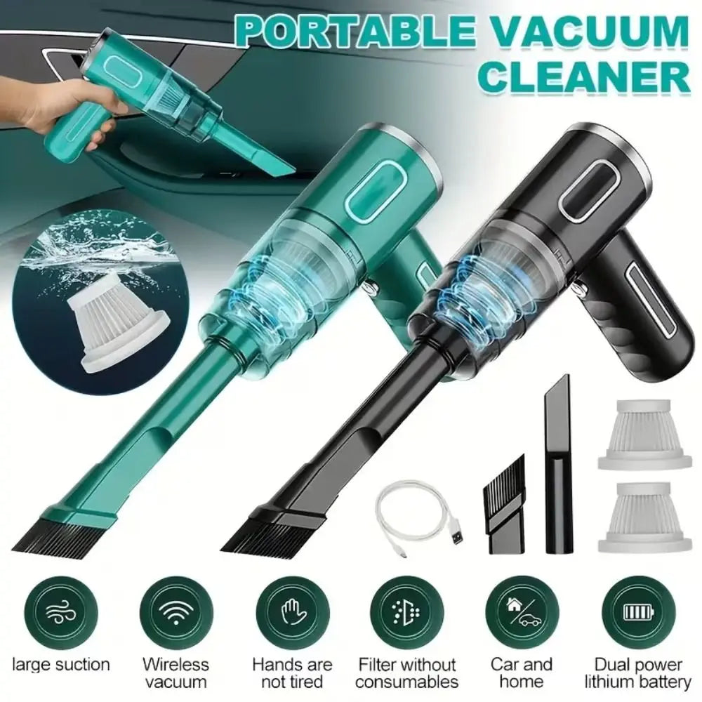 Powerful Suction Car Dust Collector Set Electric Cordless Handheld Vacuum Mini Blower Detachable Car Vacuum Cleaner Dust Removal Zpaxo