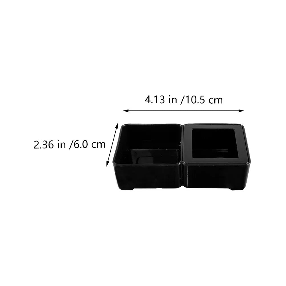 Reptile Breeding Boxes Black Insect Feeding Container Ventilated