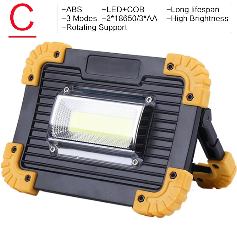 POCKETMAN 8000LM COB LED Work Light – Rechargeable Flood Lantern