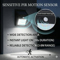 Outdoor Solar Power PIR Motion Sensor Wall Light Waterproof 3 Working Mode Motion Sensor Lights Waterproof Wall lights Zpaxo Default Title