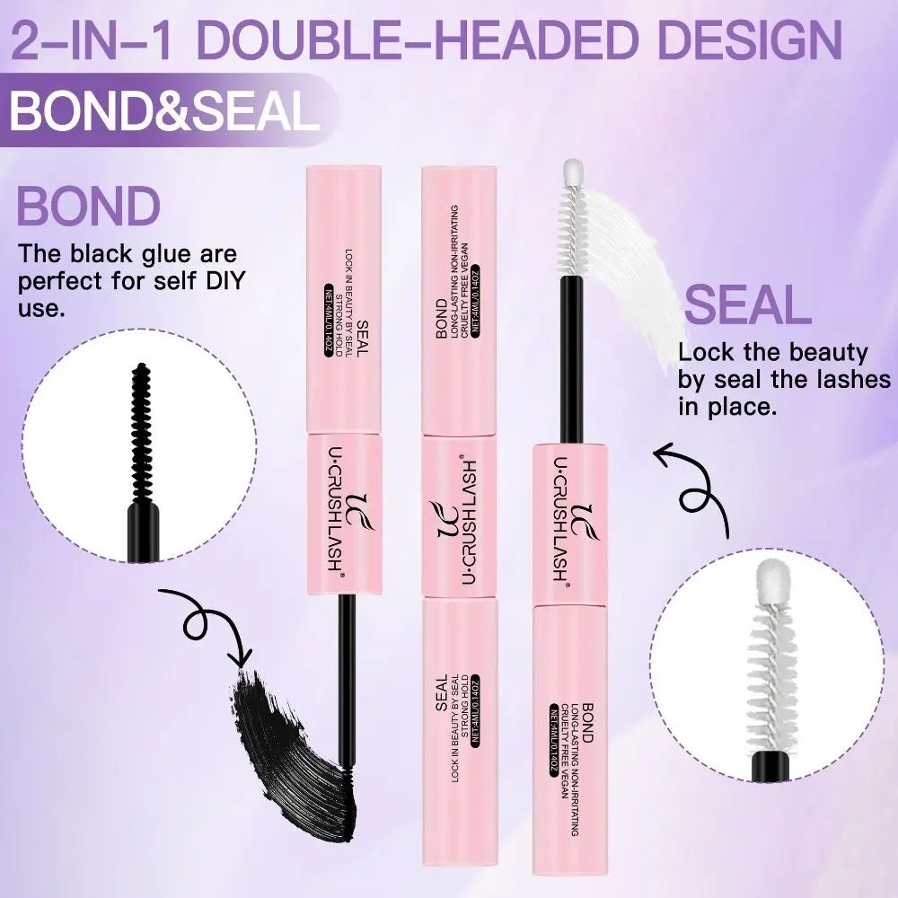 Waterproof Eyelash Extension Glue Non-irritating Tweezers Lash Zpaxo