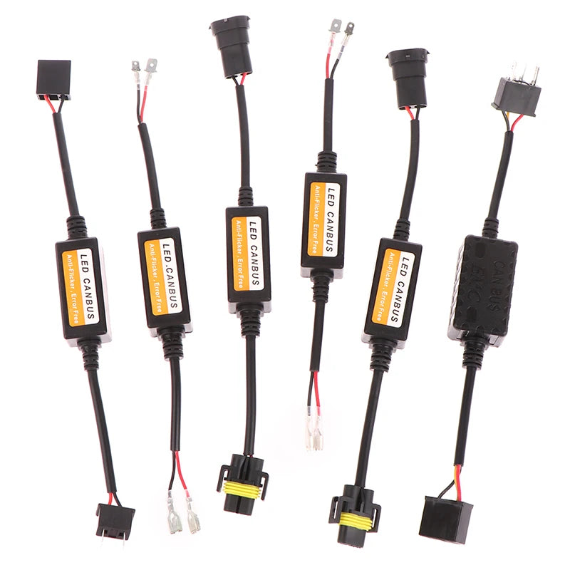 LED Canbus Decoder Car Headlights Error Resistor H4 H7 H11 Adapter