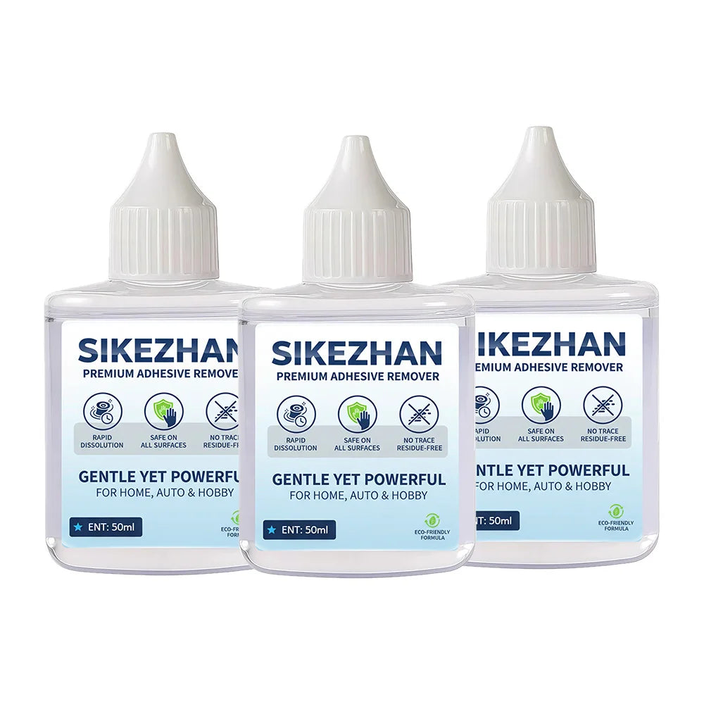 Professional Sticky Residue Remover Car Window Film Adhesive Sticker Cleaning Agent Walls & Plastic Cleaning Products 50ml Zpaxo 3pcs