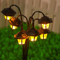 6LED Solar Hexagonal Palace Light 8-mode Outdoor Courtyard Christmas Zpaxo YELLOW 6LED