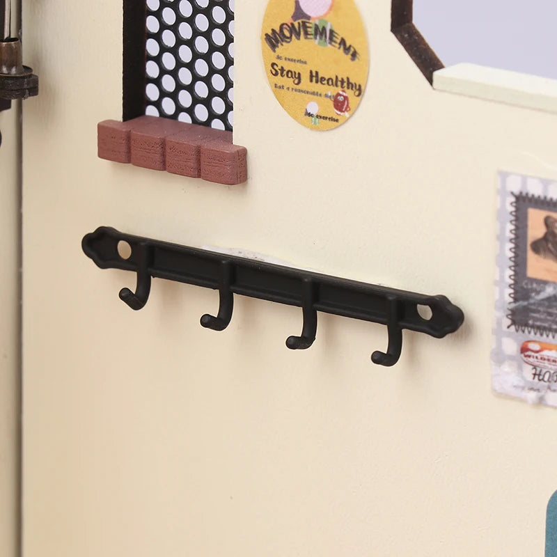 ▶1/12 Dollhouse Metal Clothes Racks Wall Hook Dollhouse Miniature Furniture Dolls House Accessories Pretend Play Toys Zpaxo A1