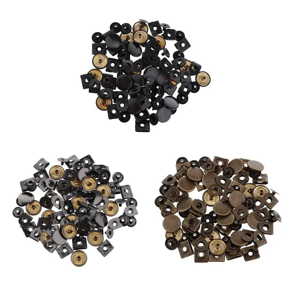 Sewing Hook Eye Closures 20 Sets Copper Metal Buttons for Clothes Skirt Trouser Repairs Zpaxo