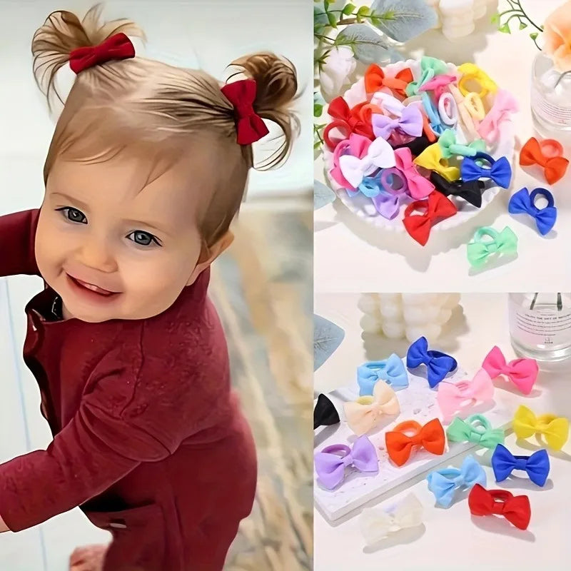 Cute Bow Elastic Non-slip Hair Ties | Suitable for All Occasions: Festive Photography, Fun Soft Hair Accessories Zpaxo