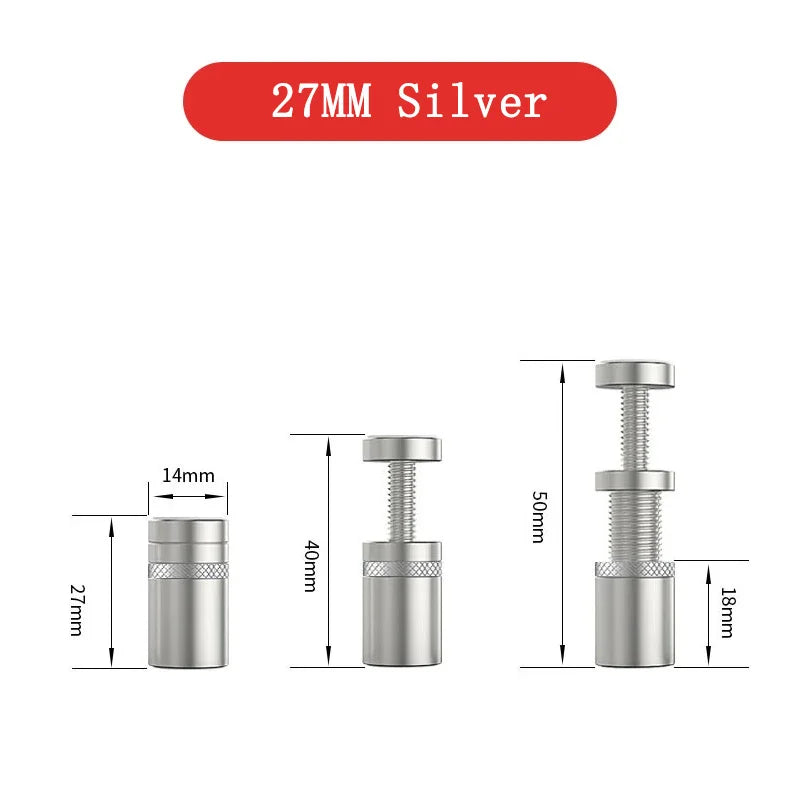 GPU Support Bracket | Vertical Telescopic Rotating Aluminum Stand GPU Support Bracket Zpaxo 27mm Silvery