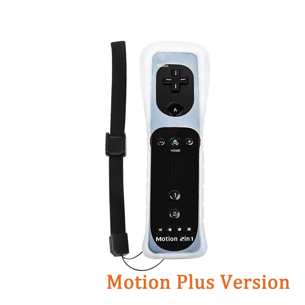 2 In 1 Family Gaming Accessories Wireless Remote Gamepad Silicone Case Included For Nintendo Wii/Wii U Optional Motion Plus Tool Zpaxo Black remote