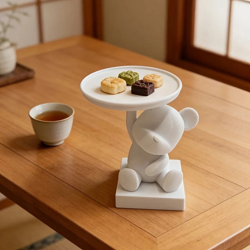 Cute Bear Trinket Dish Multifunctional Small Storage Organizer Desk