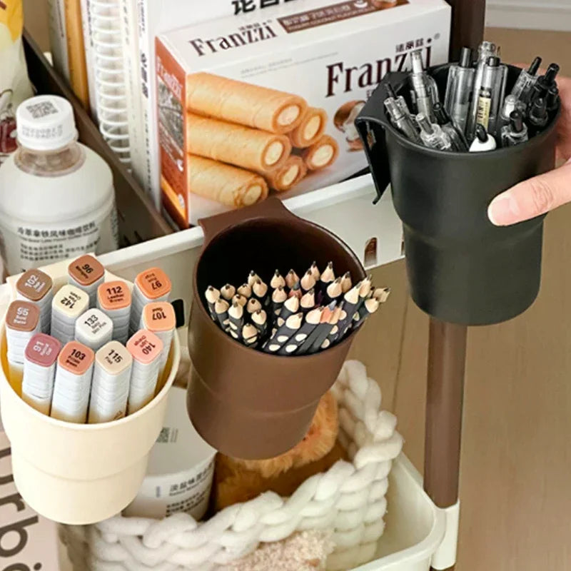 Car Water Cup Holder Mobile Phone Beverage Holder Trash Can Multifunctional Storage Box Auto Interior Accessories Zpaxo