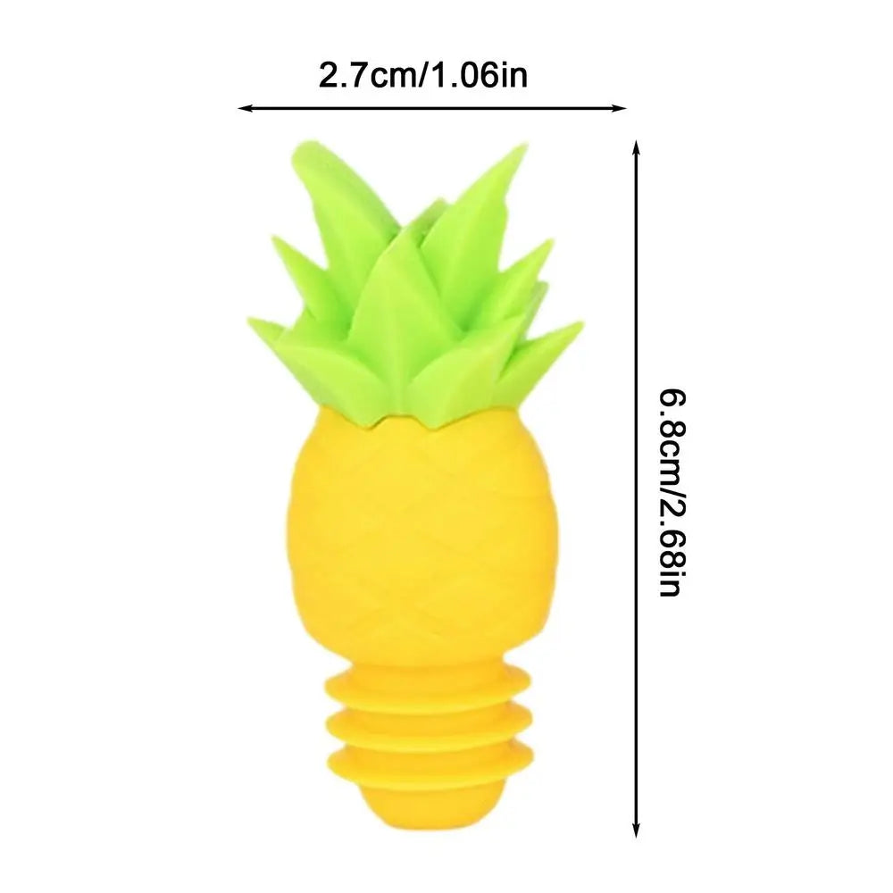 Wine Stopper Reusable Pineapple Shape Silicone Sealer Beverage