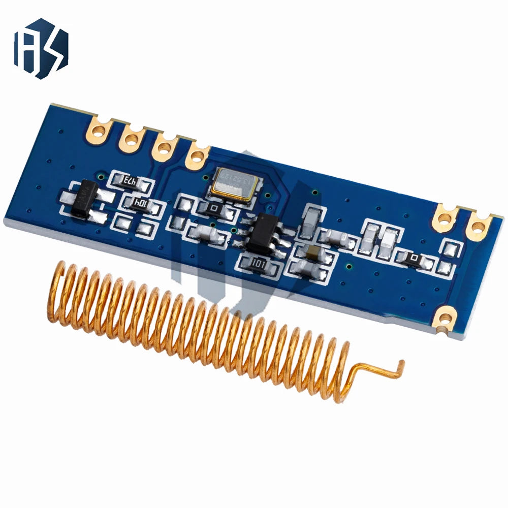 433MHz Wireless Module Kit, ASK Transmitter STX882 & Receiver SRX882 with 2Pcs Copper Spring Antennas, 100m Transmission Range Zpaxo