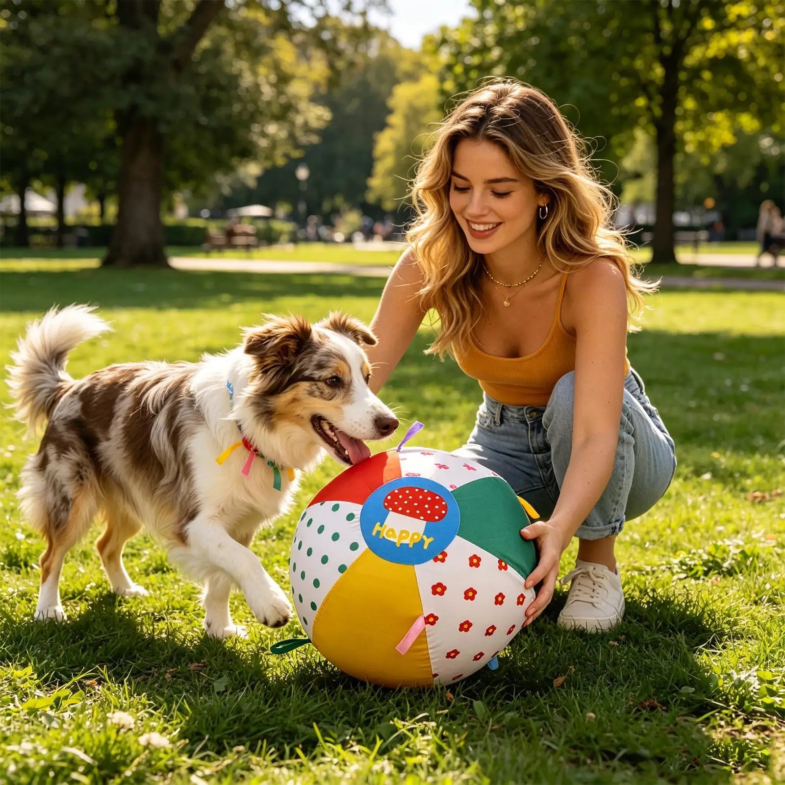 Dog Balls Inflatable Enrichment Interactive Toys Big Dogs Play Calming Jolly Balls For Puppy Small Medium Large Keep Busy Zpaxo
