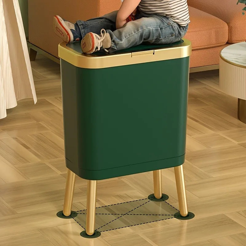 Large Square Plastic Trash Can Odor-sealing Lid Multifunctional